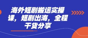 海外短剧搬运实操课,短剧出海,全程干货分享-AI学习资源网