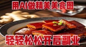 用AI做精美美食图,无需专业设备拍摄,轻轻松松开启副业-AI学习资源网