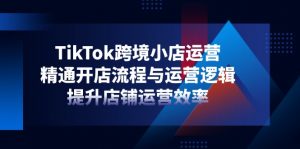 TikTok跨境小店运营,精通开店流程与运营逻辑,提升店铺运营效率-AI学习资源网