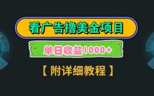 Google谷歌看广告撸美金,3分钟到账2.5美元,自撸拉新收益无上限,轻松日入1k+-AI学习资源网