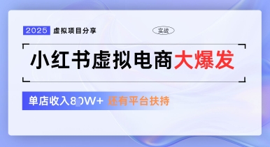 小红书虚拟电商项目，平台大力免费流量扶持，低门槛1拖3玩法-AI学习资源网
