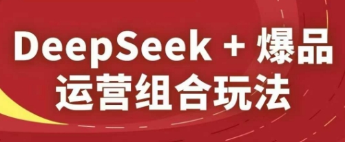 DeepSeek+爆品运营组合玩法，2025淘系精品课-AI学习资源网