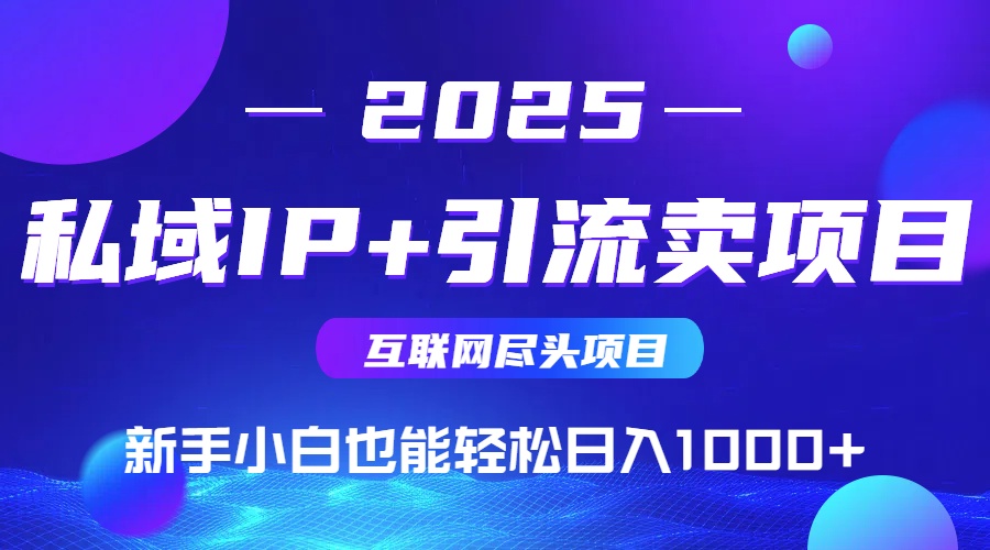 私域IP+卖项目，普通人小白也能轻松实现日入1000+-AI学习资源网