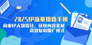 2025IP流量操盘手班,商业IP人物设计,获取内容素材,高效复制推广模式-AI学习资源网