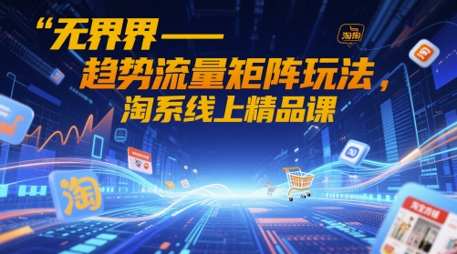 无界-趋势流量矩阵玩法，淘系线上精品课-AI学习资源网