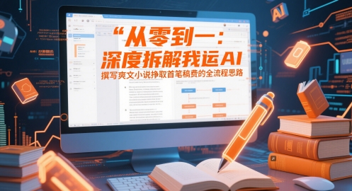 从零到一：深度拆解我运用AI撰写爽文小说挣取首笔稿费的全流程思路-AI学习资源网