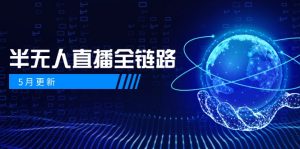 5月更新-半无人直播全链路:AI数字人+千川截流实战,女装选品与防违规…-AI学习资源网