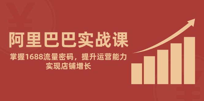 阿里巴巴实战课：掌握1688流量密码，提升运营能力，实现店铺增长-AI学习资源网