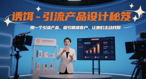 诱饵-引流产品设计秘笈，用一个引流产品，吸引精准客户，让他们主动找你-AI学习资源网