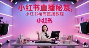 小红书直播秘笈,小红书电商直播教程-AI学习资源网