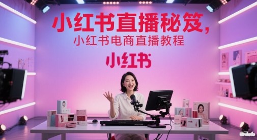 小红书直播秘笈，小红书电商直播教程-AI学习资源网