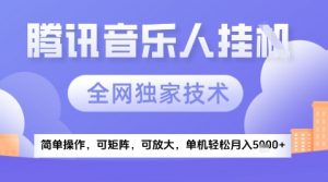 2025腾讯音乐挂G项目,全网独家技术,全新玩法,轻松月入5k+【揭秘】-AI学习资源网