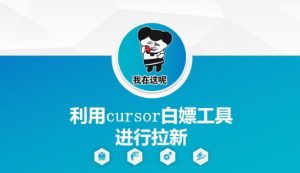 利用cursor白嫖工具进行拉新-AI学习资源网