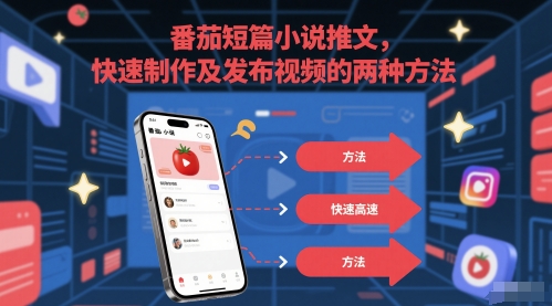 番茄短篇小说推文，快速制作及发布视频的两种方法-AI学习资源网