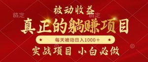 全网首发设计项目,真正实现躺赚,并且每月收益逐月增加,自己做老板-AI学习资源网