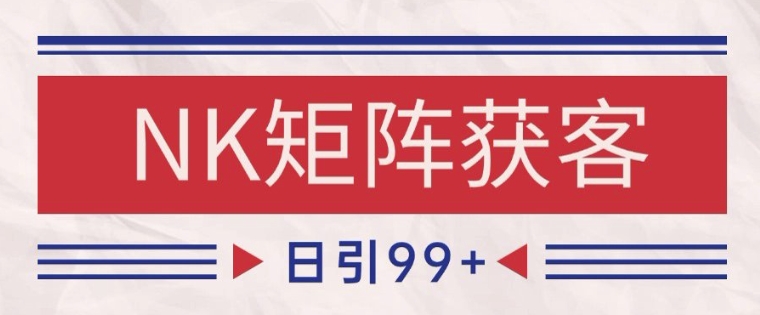 小红书某音NK赛道引流获客 自热矩阵日引200+【揭秘】-AI学习资源网