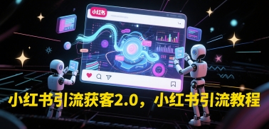 小红书引流获客2.0，小红书引流教程-AI学习资源网