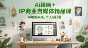 Ai绘画+IP商业自媒体精品课，Ai绘画实操，个人ip打造-AI学习资源网
