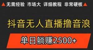 抖音无人直播6.0 简单无脑可矩阵 每天两小时轻松躺赚500+-AI学习资源网