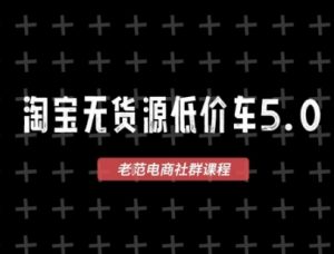 淘宝无货源2025VIP教程,最新的淘宝无货源课程,1688代发,蓝海选品,零成本创业首选-AI学习资源网