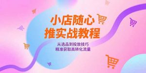小店随心推实战教程,从选品到投放技巧,精准获取高转化流量-AI学习资源网