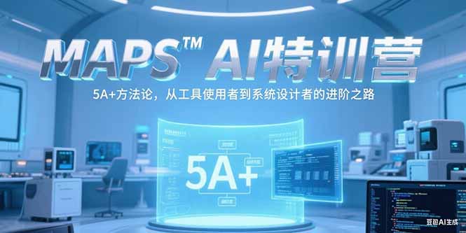 MAPSAI特训营，掌握 5A+方法论，从工具使用者到系统设计者的进阶之路-AI学习资源网