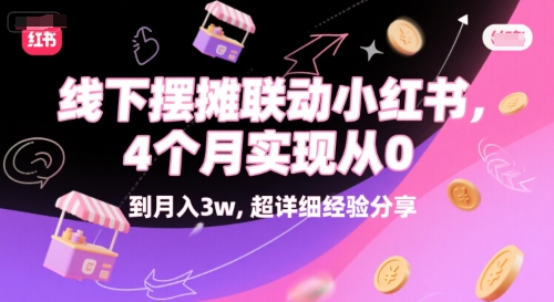 线下摆摊联动小红书，4 个月实现从 0 到月入3w，超详细经验分享-AI学习资源网