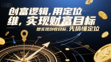 创富逻辑，用定位思维实现财富目标，想实现创收目标，先搞懂定位-AI学习资源网