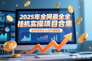 2025年挂机实操项目实操演练,挂机类型,AI直播类型,轻资产创业类型…-AI学习资源网