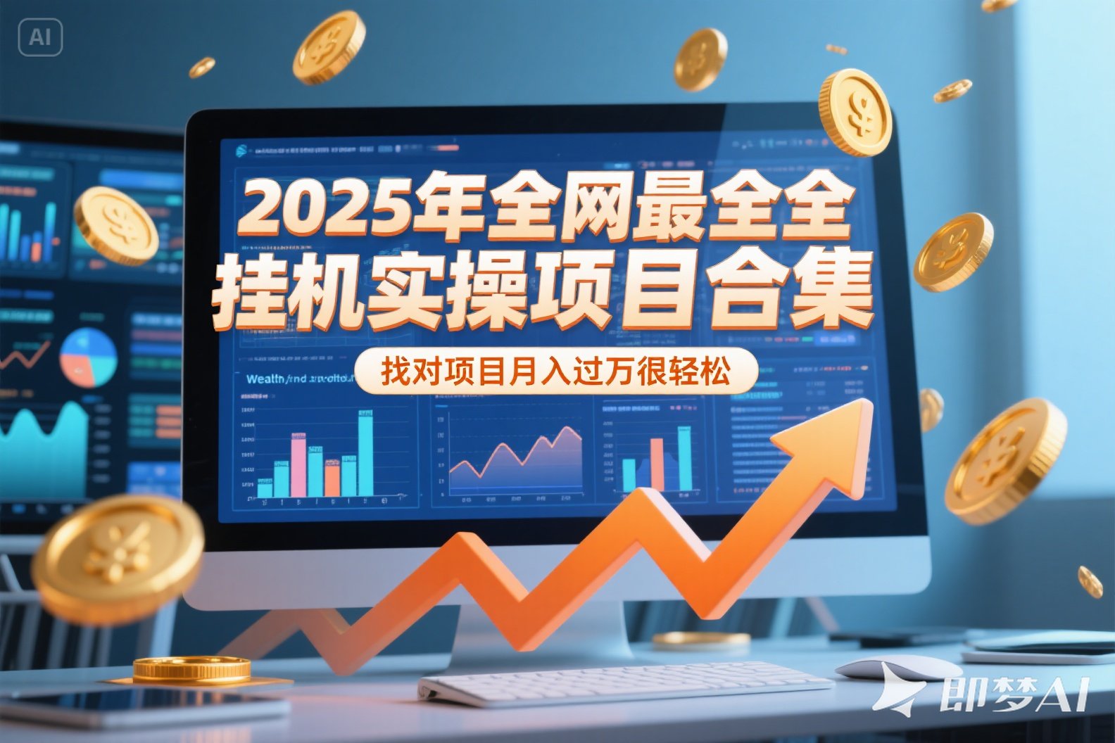 2025年挂机实操项目实操演练，挂机类型，AI直播类型，轻资产创业类型…-AI学习资源网