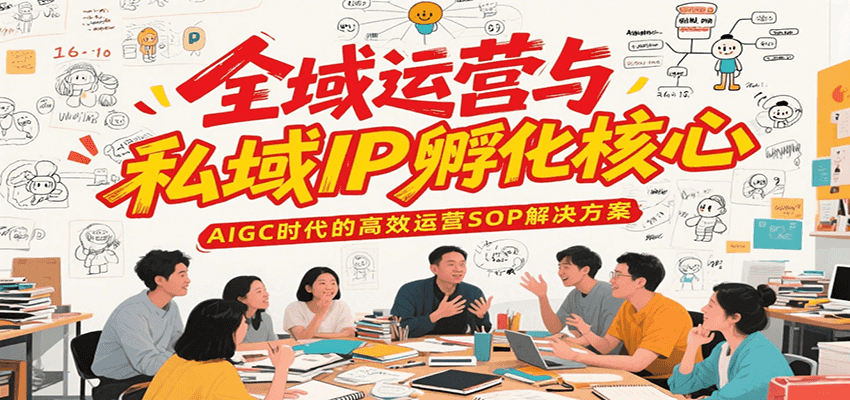 全域运营与私域IP孵化核心，AIGC时代的高效运营SOP解决方案-AI学习资源网