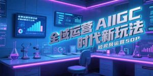 全域运营AIGC时代新玩法,文案封面设计公式,短视频运营SOP-AI学习资源网