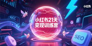 小红书21天变现训练营,AIGC工具高效应用,SEO优化核心技巧-AI学习资源网