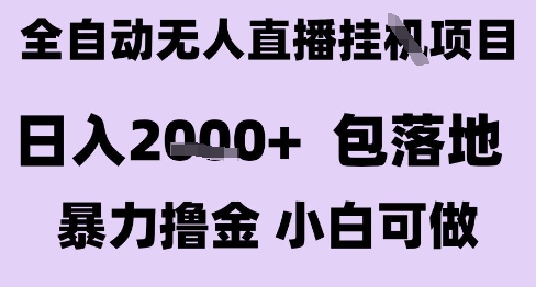 最新全自动抖音无人直播挂G项目，日入2k+ 包落地暴力撸金，小白可做【揭秘】-AI学习资源网