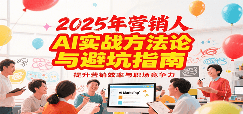 2025年营销实战方法论与避坑指南，利用AI提升营销效率与职场竞争力-AI学习资源网