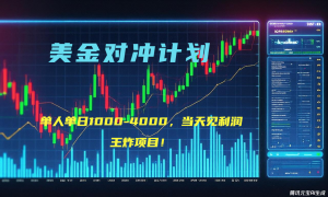 2025年最暴力项目“美金先登计划”最新最强对冲战法,每日实际收益1K-4K-AI学习资源网