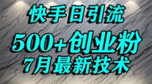 创业粉怎么打?快手精准引流创业粉,宝妈群体日进500+精准流量-AI学习资源网