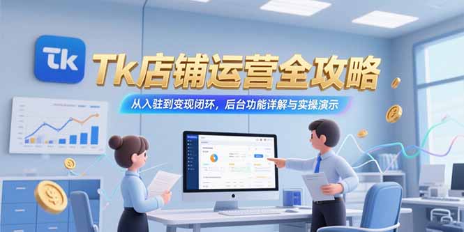 Tk店铺运营全攻略，从入驻到变现闭环，后台功能详解与实操演示-AI学习资源网