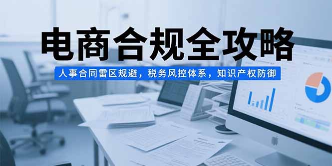 电商合规全攻略，人事合同雷区规避，税务风控体系，知识产权防御-AI学习资源网