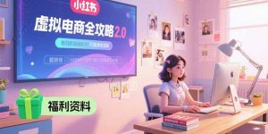 虚拟电商全攻略2.0,开店选品实操流程,账号定位、货源发布、笔记发布技巧-AI学习资源网