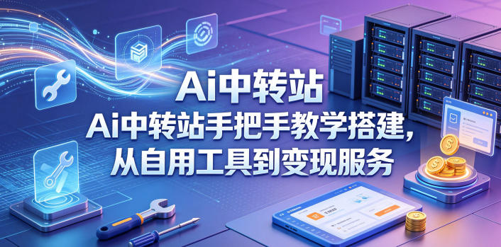 Ai中转站手把手教学搭建，从自用工具到变现服务-AI学习资源网