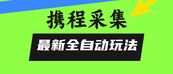 携程信息采集全自动玩法，0风控，无脑开干【揭秘】-AI学习资源网