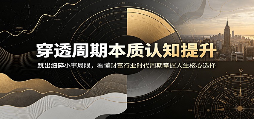 穿透周期本质认知提升：跳出细碎小事局限，看懂财富行业时代周期掌握人生核心选择-AI学习资源网