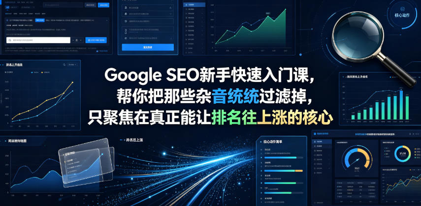 Google SEO新手快速入门课,帮你把那些杂音统统过滤掉,只聚焦在真正能让排名往上涨的核心动作【原创双语字幕】-AI学习资源网