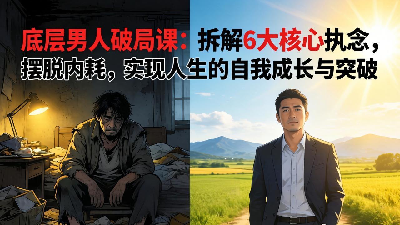 付费文章:底层男人破局课:拆解 6 大核心执念,摆脱内耗,实现人生的自我成长与突破-AI学习资源网