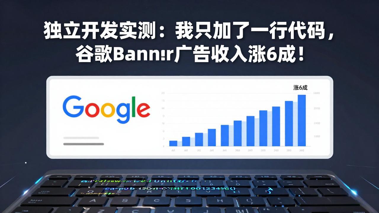 付费文章:独立开发实测:我只加了一行代码,谷歌Banner广告收入涨6成!-AI学习资源网
