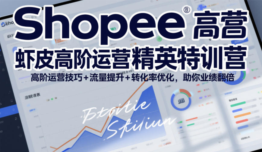Shopee虾皮高阶运营精英特训营，高阶运营技巧+流量提升+转化率优化，助你业绩翻倍-AI学习资源网