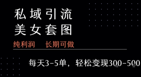 私域卖套图每天3-5单 每单利润99-2张+-AI学习资源网