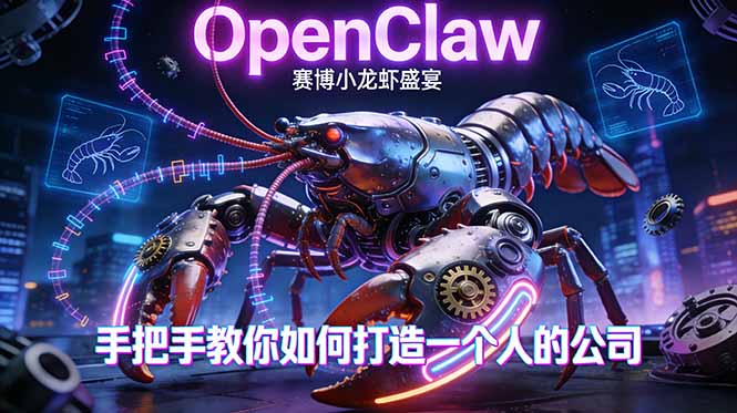 OpenClaw，小龙虾-从产品到爆款的成长之路，手把手教你如何打造一个人的公司-AI学习资源网