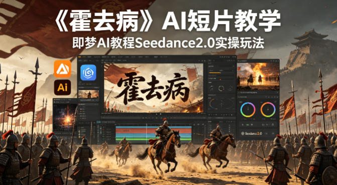 《霍去病》AI短片教学，即梦AI教程Seedance2.0实操玩法-AI学习资源网
